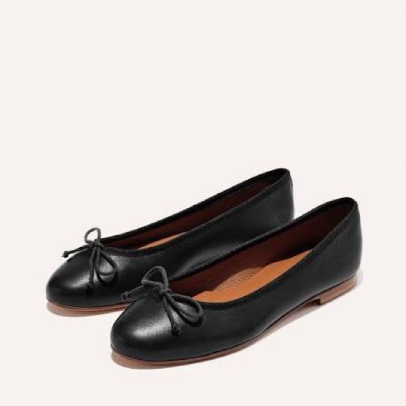 NWOB Margaux The Demi Flats in Black Nappa 41N